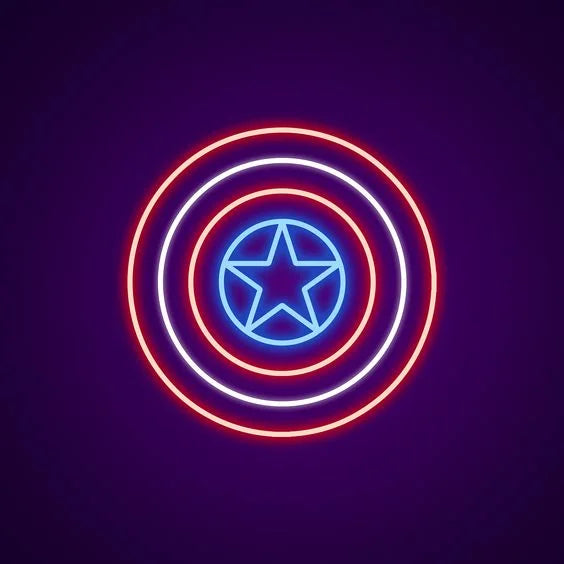 Captain America Neon Sign - Neon Fever