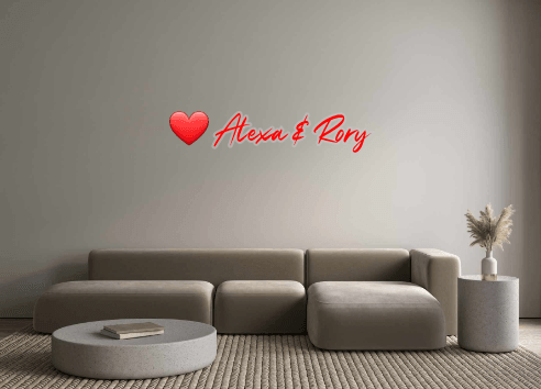 Custom Neon: ❤ Alexa & Rory - Neon Fever