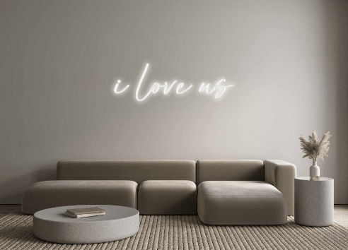 Custom Neon: i love us - Neon Fever