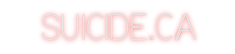 Custom Neon: SUICIDE.CA