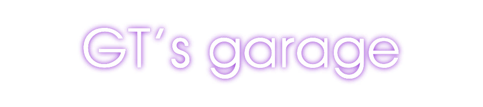 Custom Neon: GT's garage