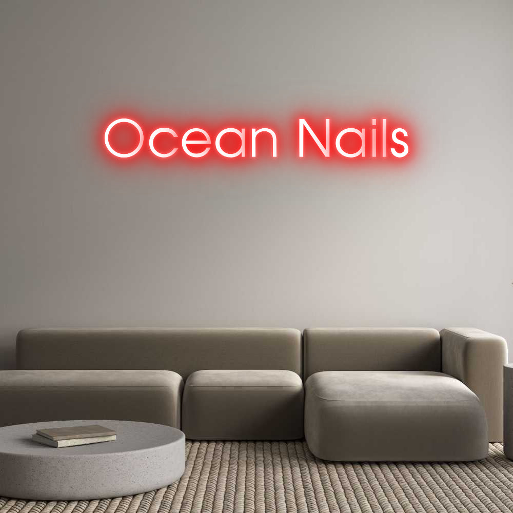 Custom Neon: Ocean Nails