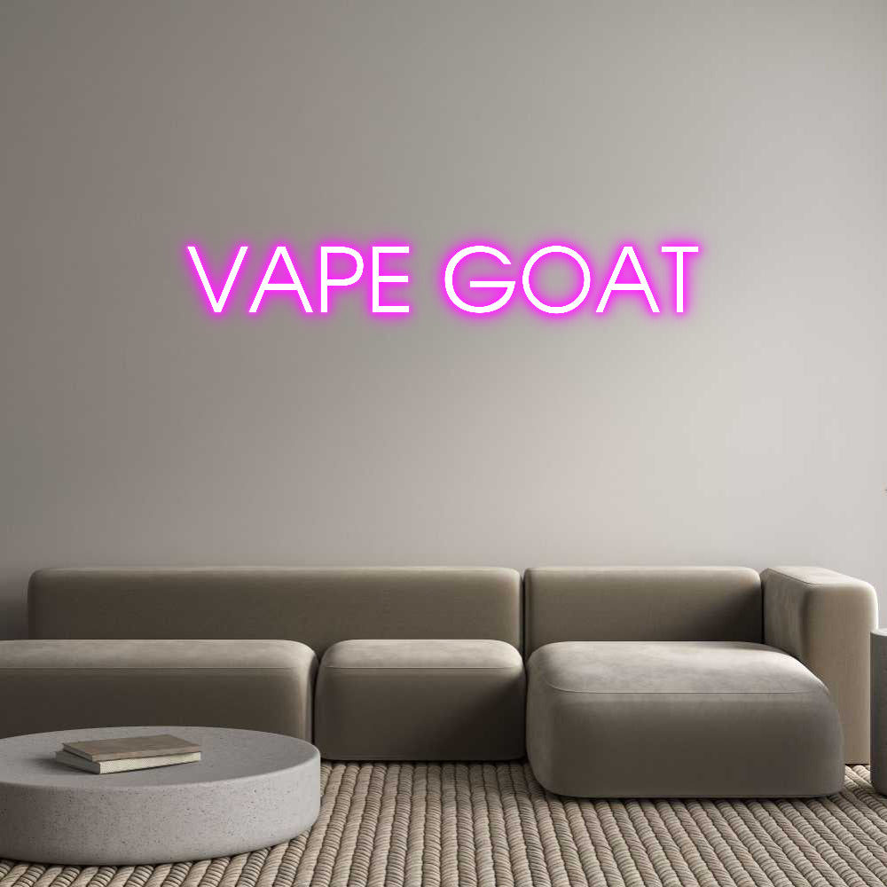 Custom Neon: VAPE GOAT