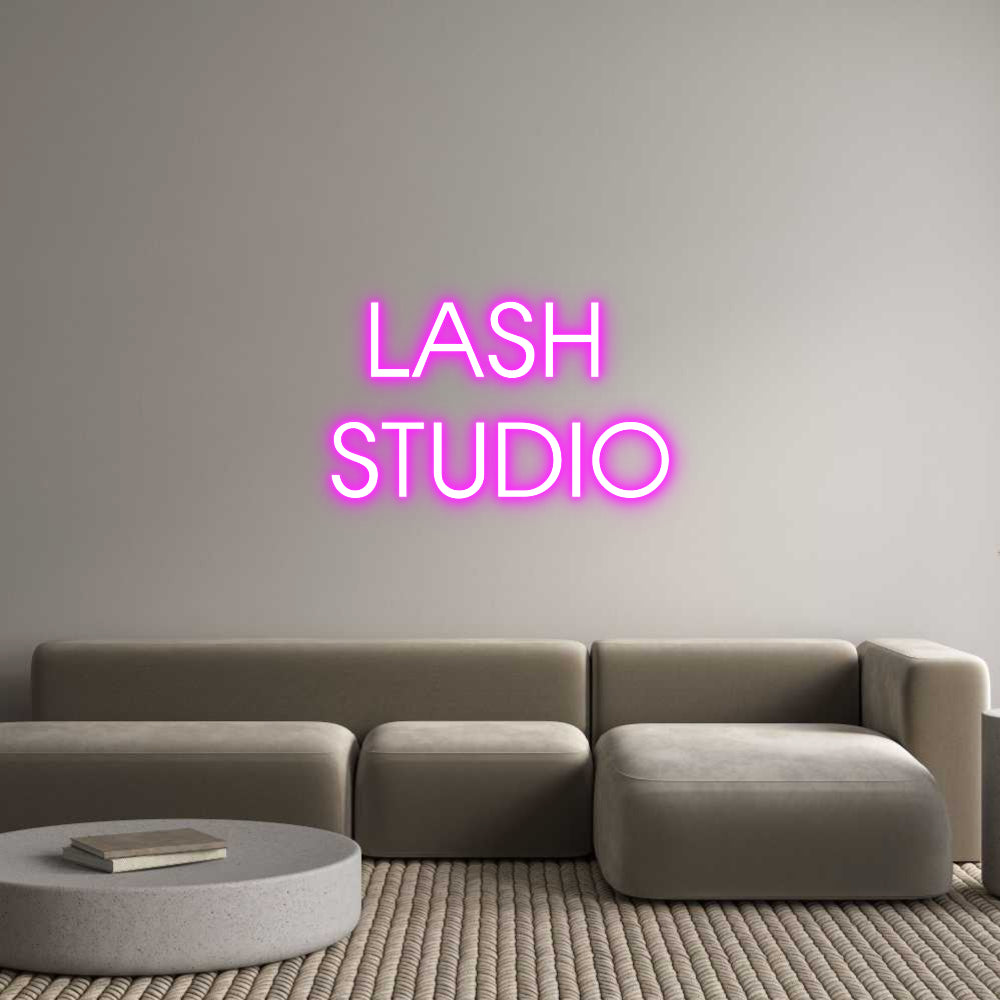 Custom Neon: LASH 
STUDIO