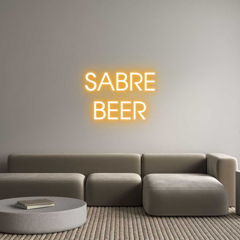 Custom Neon: SABRE
 BEER