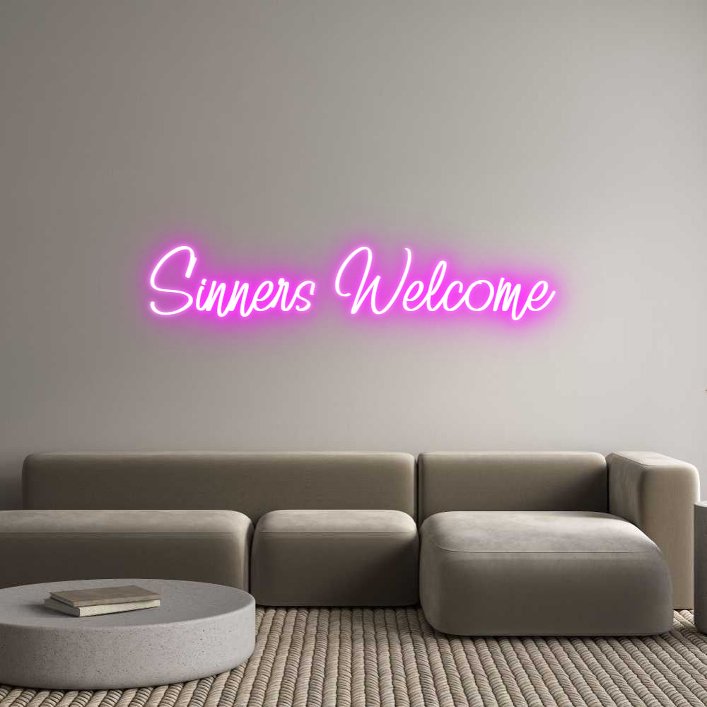 Custom Neon: Sinners Welcome