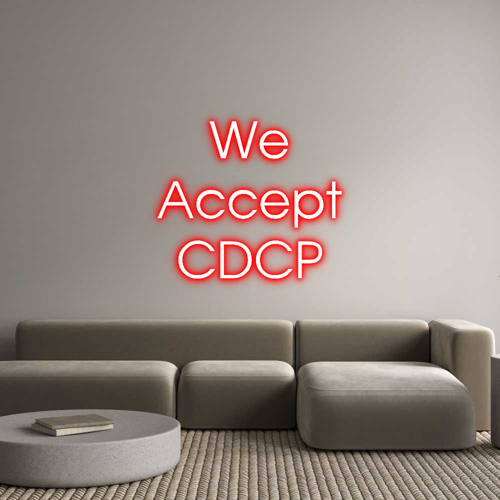 Custom Neon: We
Accept
C...