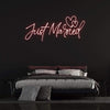 Load image into Gallery viewer, &#39;Just Married&#39; Neon Sign - Neon Fever