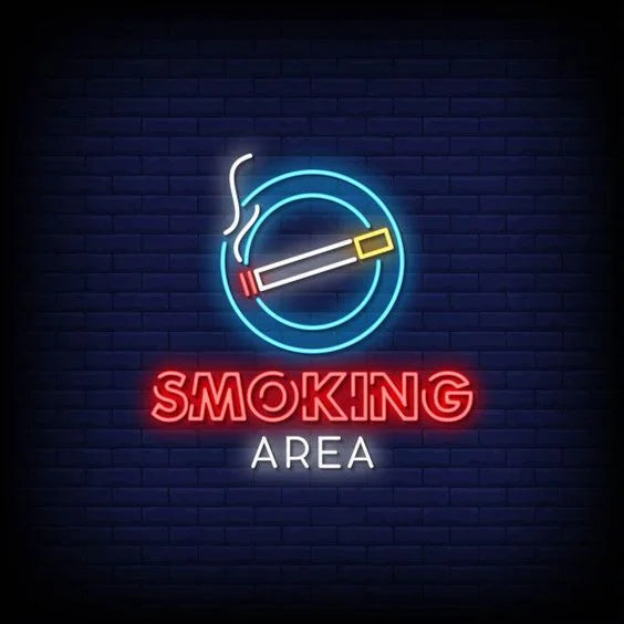 Smoking Area Neon Sign - Neon Fever